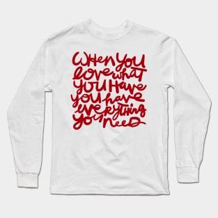 LOVE EVERYTHING Long Sleeve T-Shirt